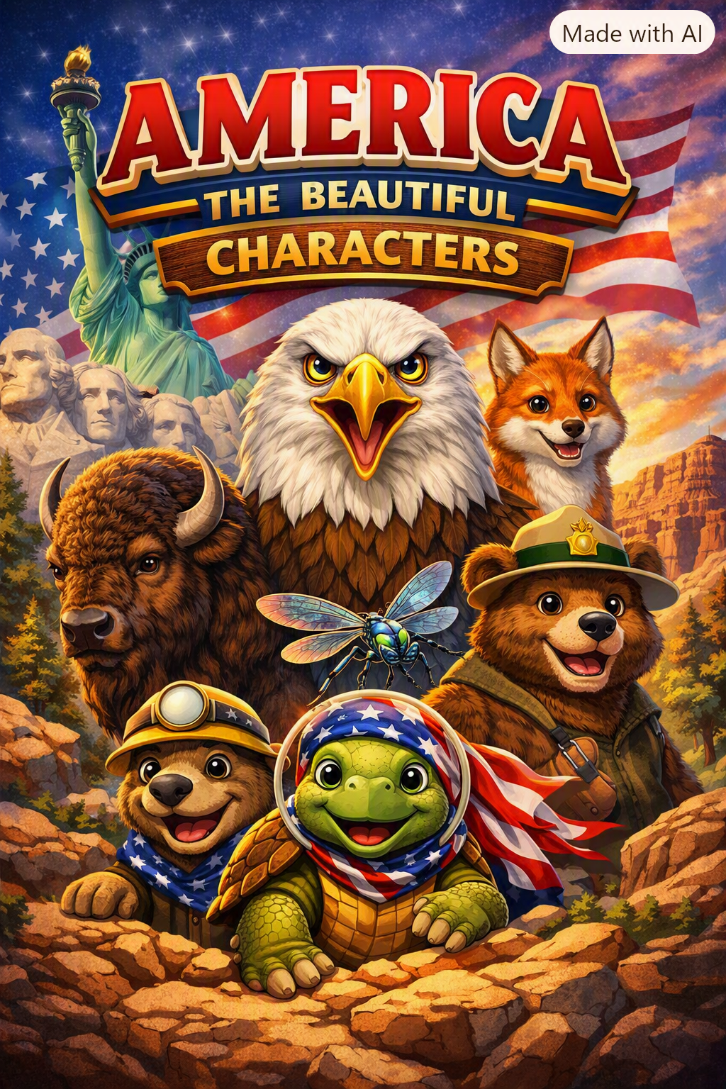 America The Beautiful character collection