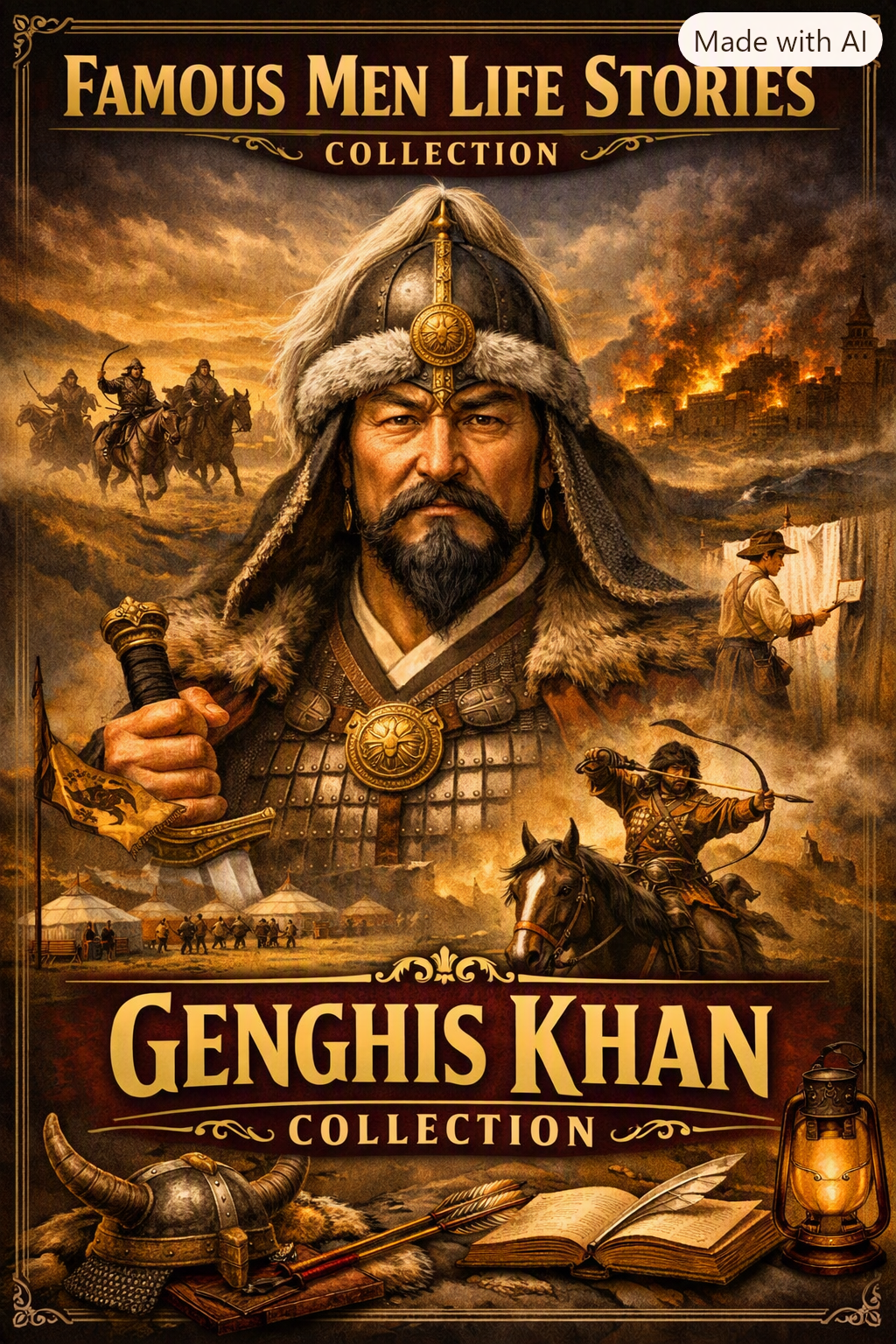 Ghengis Khan Famous Men Life Stories Collection