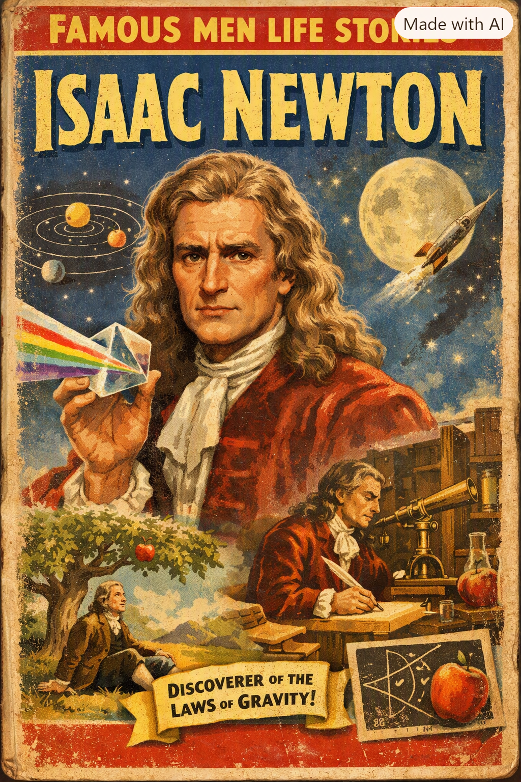 Famous Men Life Stories Isaac Newton Celestial Collection
