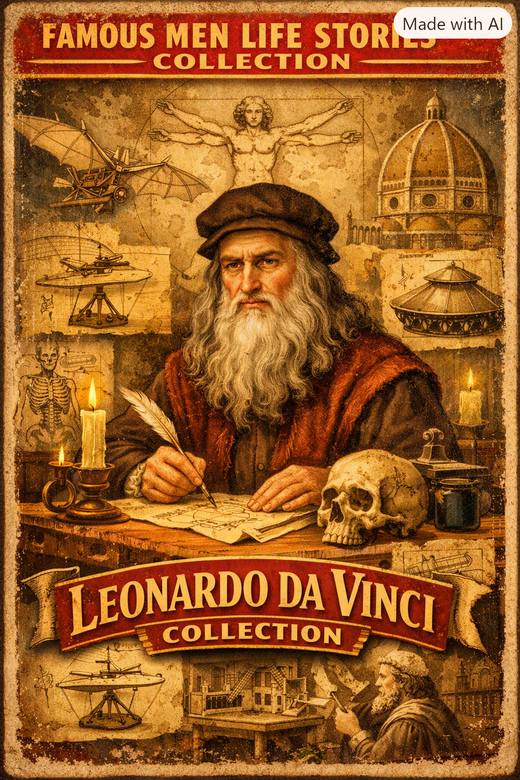 Famous Men Life Stories Leonardo Da Vinci Celestial Collection