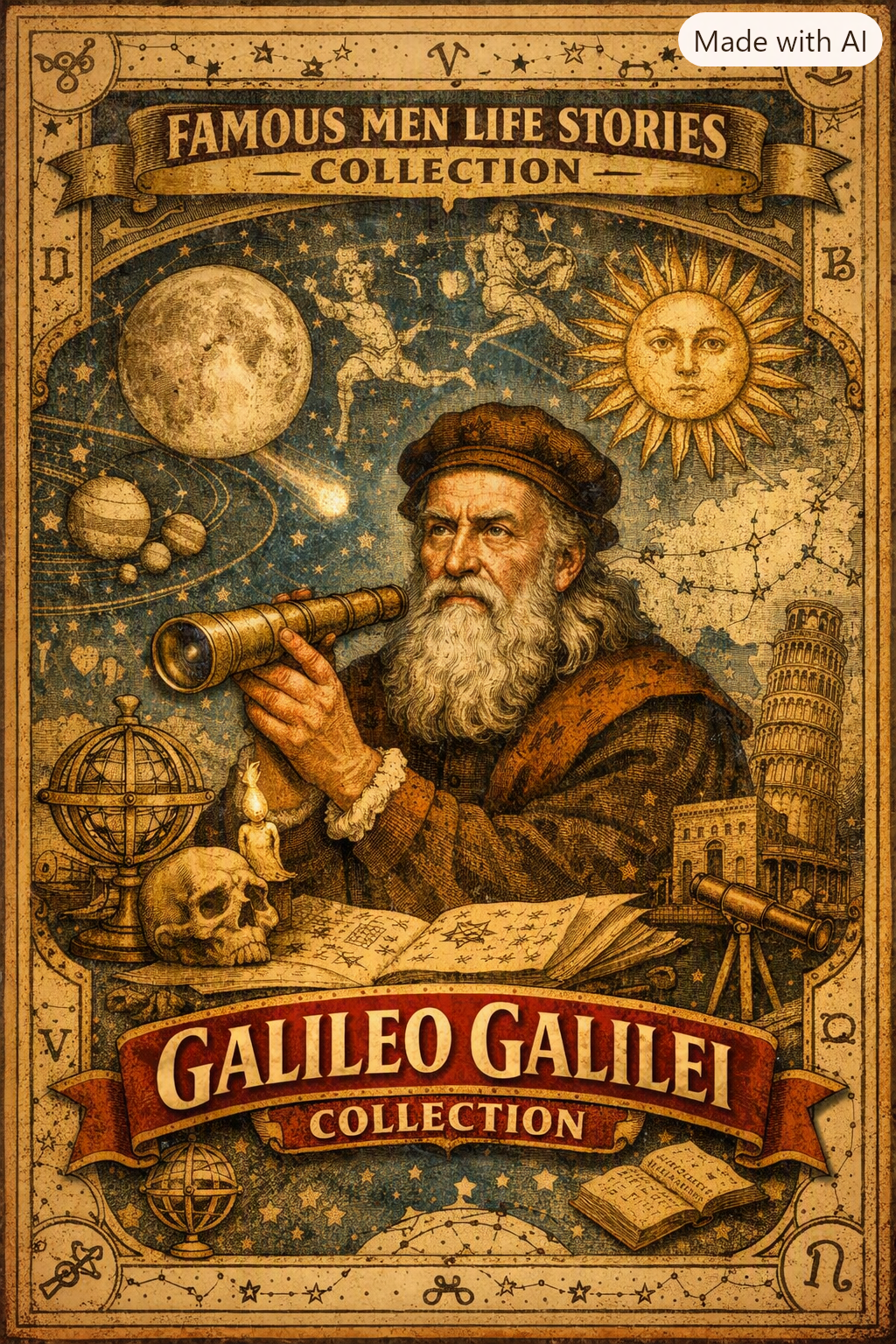 Famous Men Life Stories Galileo Galilei Celestial Collection