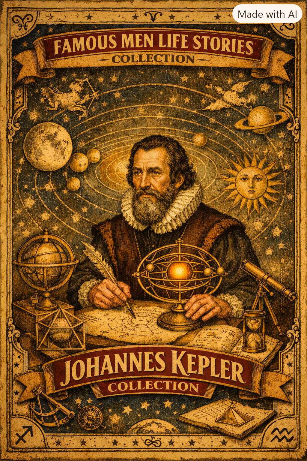 Famous Men Life Stories Johannes Kepler Celestial Collection