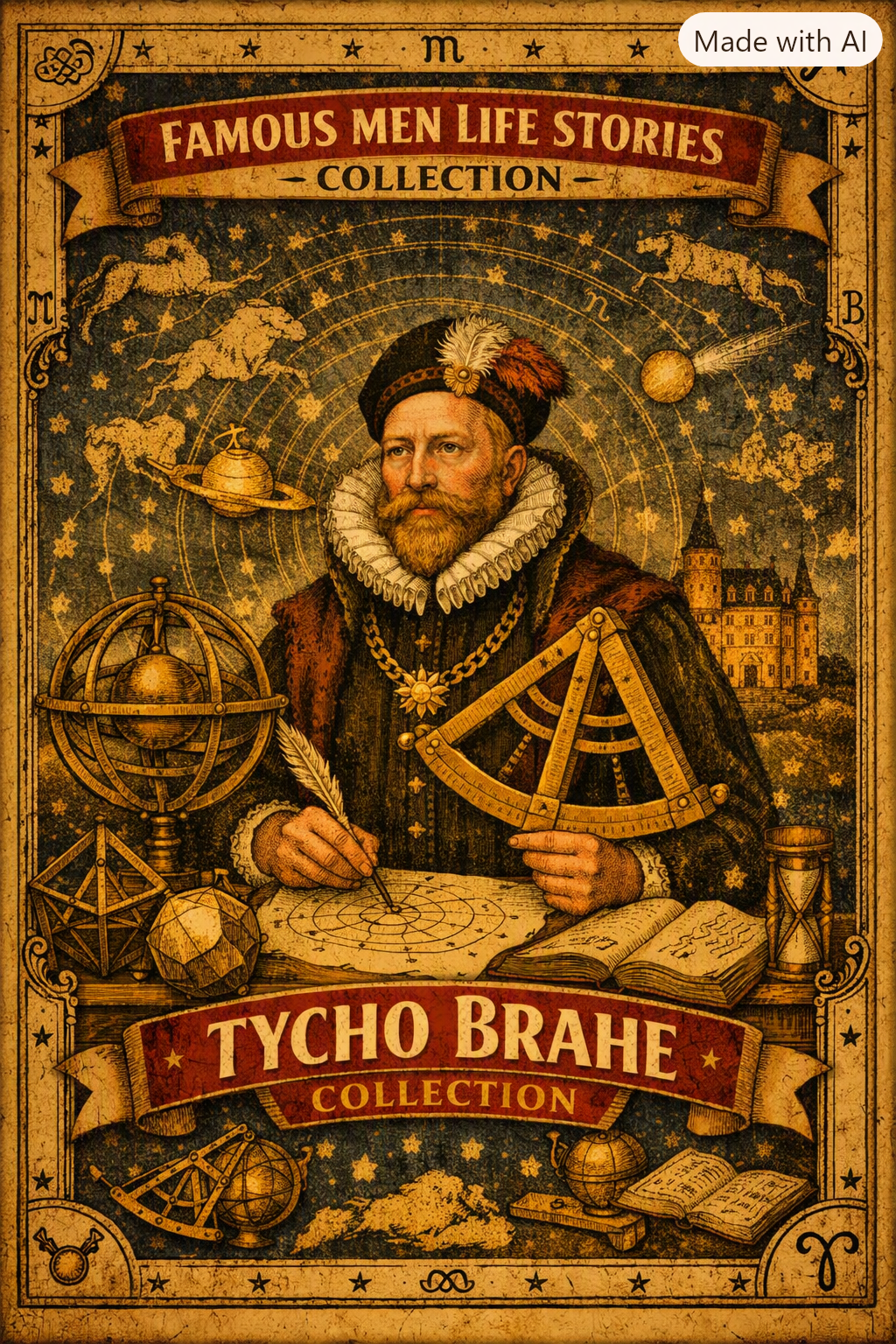 Famous Men Life Stories.Tycho Brahe Celestial Collection