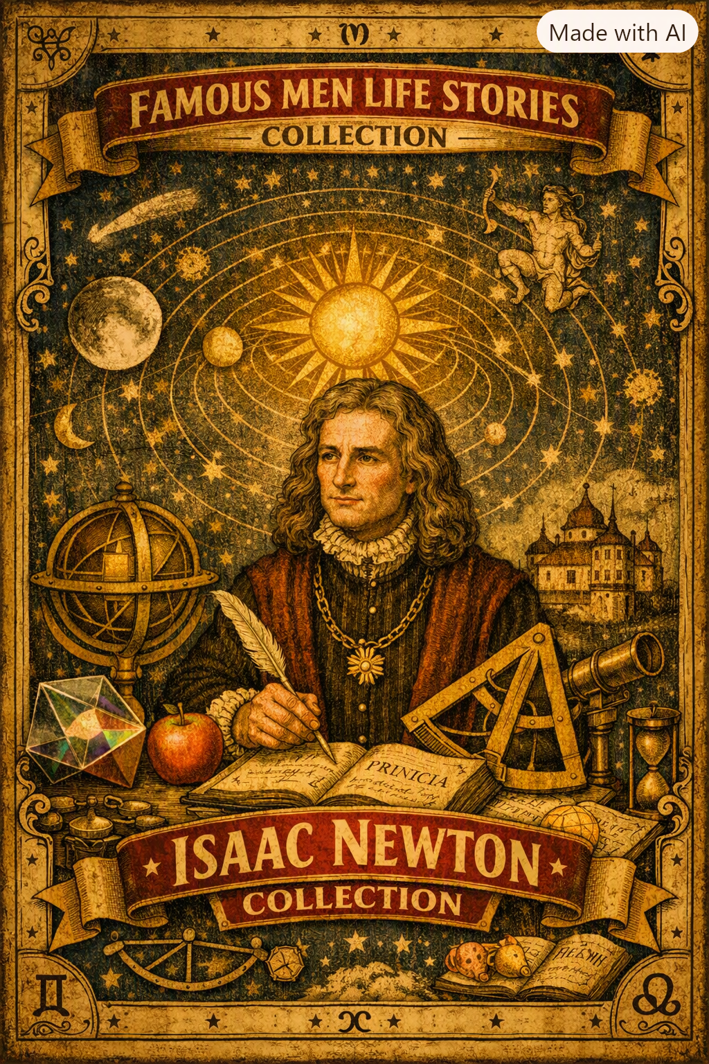 Famous Men Life Stories Isaac Newton Celestial Collection