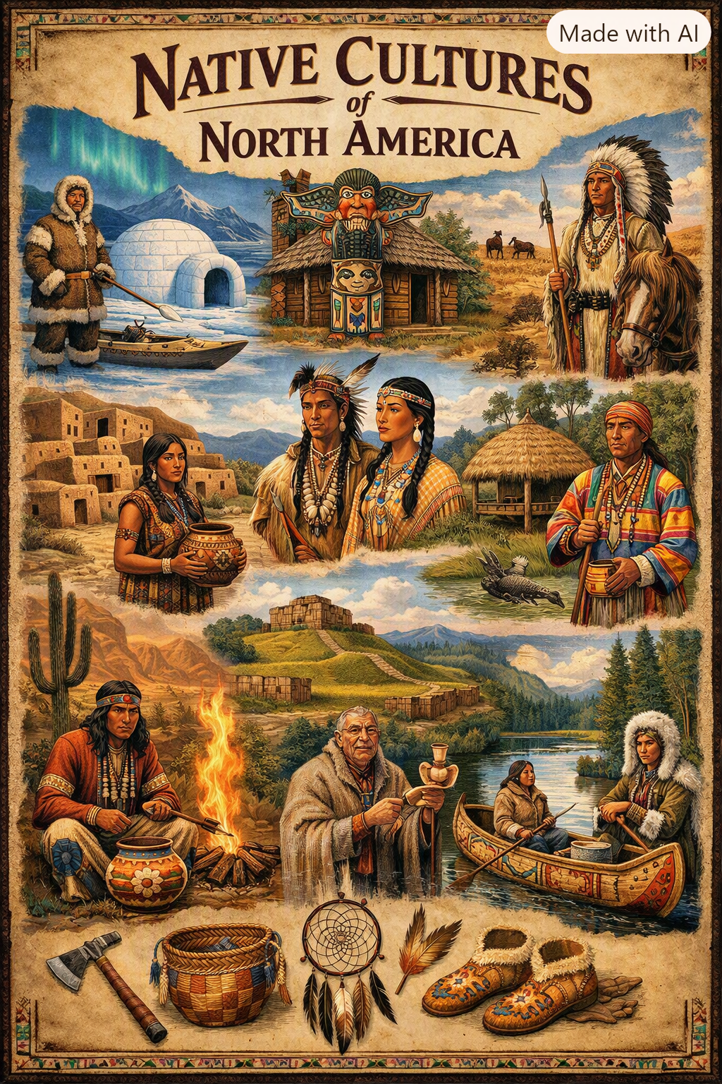 World 🌎 Native Cultures North America Region Collection