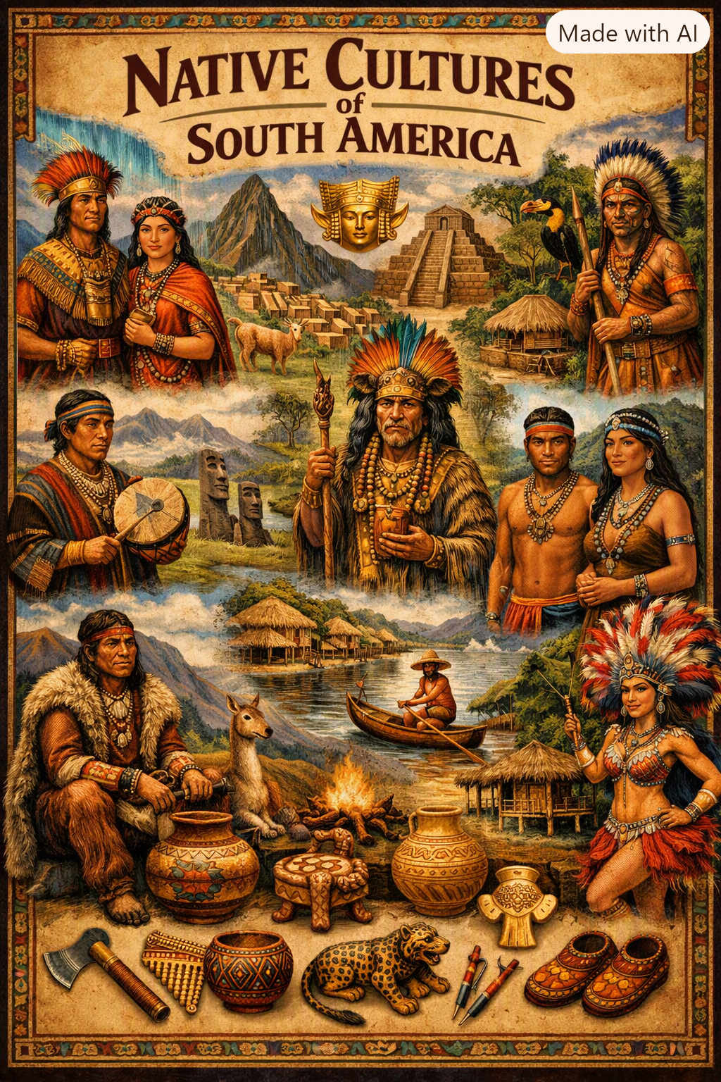 World 🌎 Native Cultures South America Region Collection