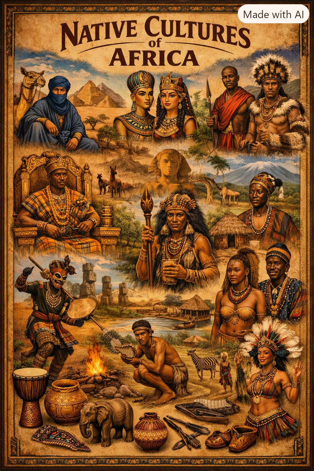 World 🌎 Native Cultures African Region Collection