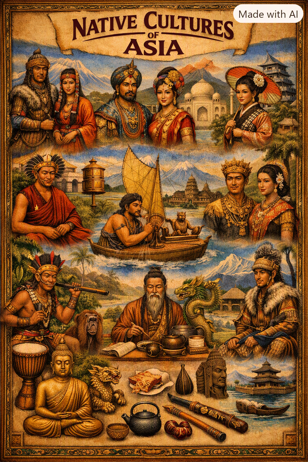 World 🌎 Native Cultures Asian Region Collection