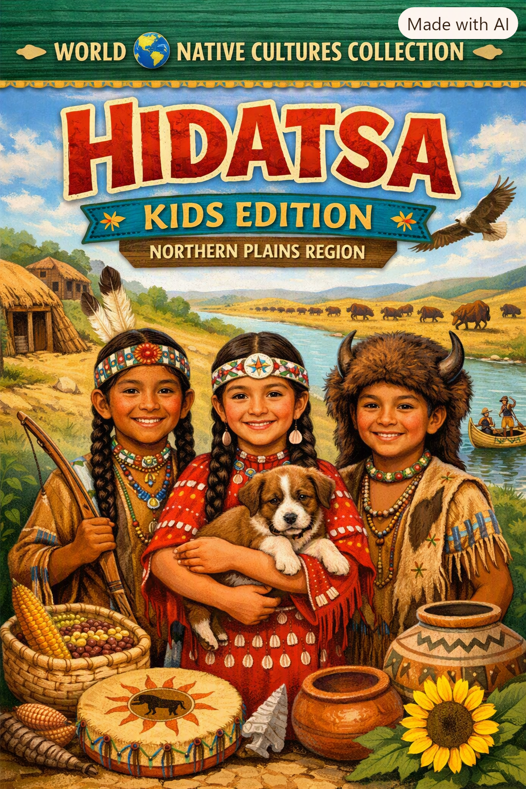 Hidatsa Tribe Northern Plains Region World 🌎 Native Cultures Kids Edition Collection