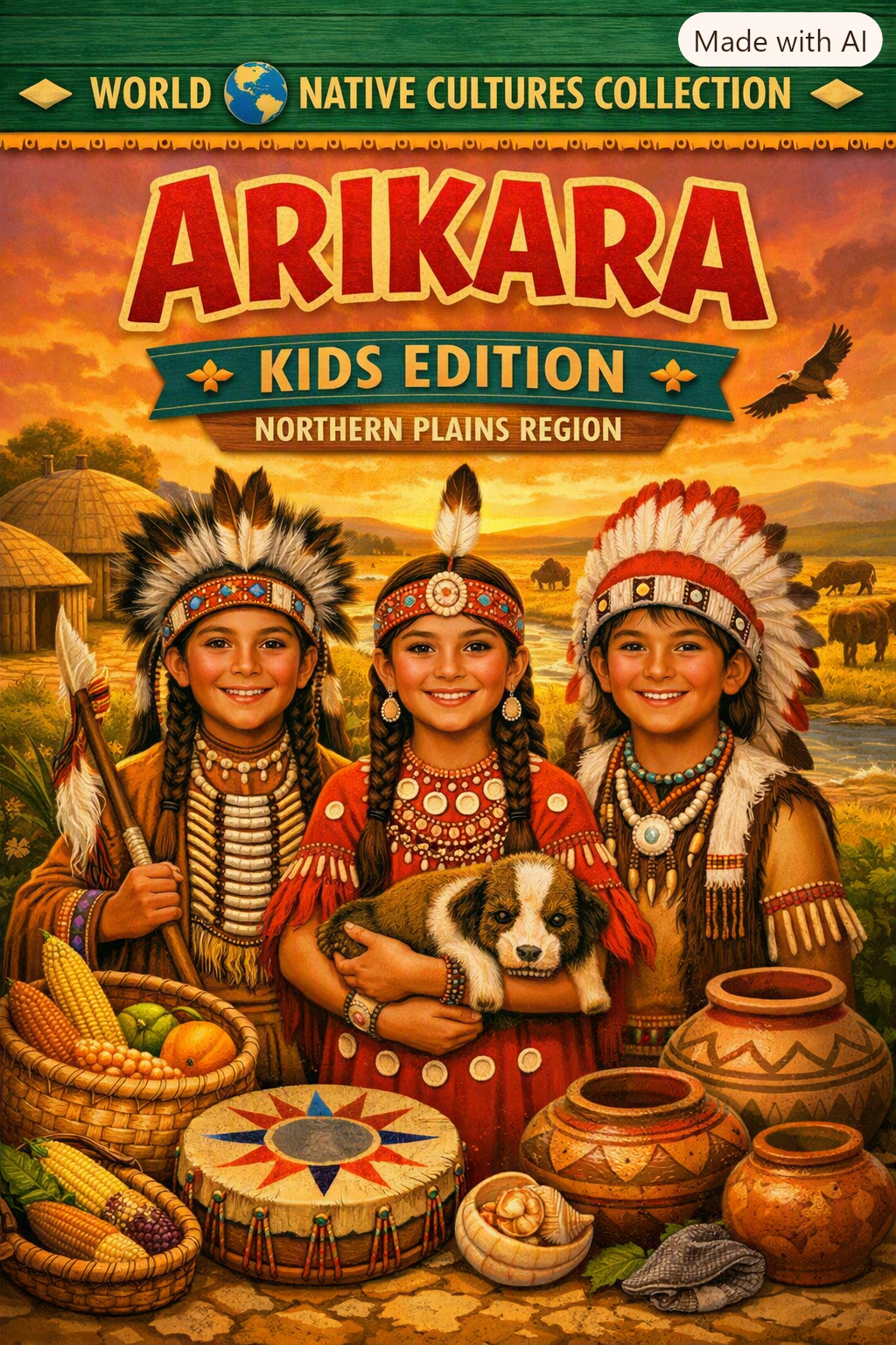 Arikara Tribe Kids Edition Northern Plains Region World 🌎 Native Cultures