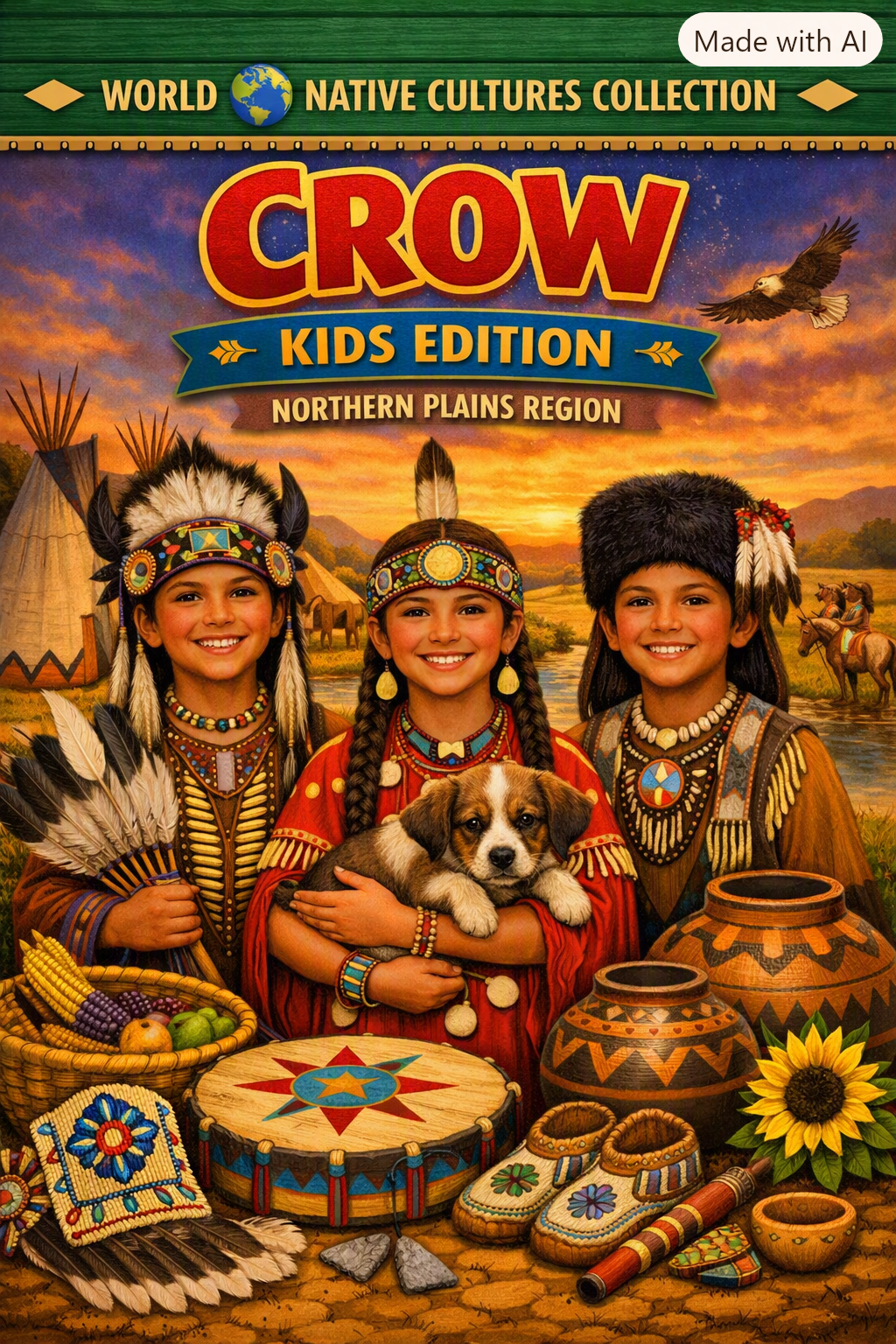 Crow Tribe Kids Edition Northern Plains Region World 🌎 Native Cultures