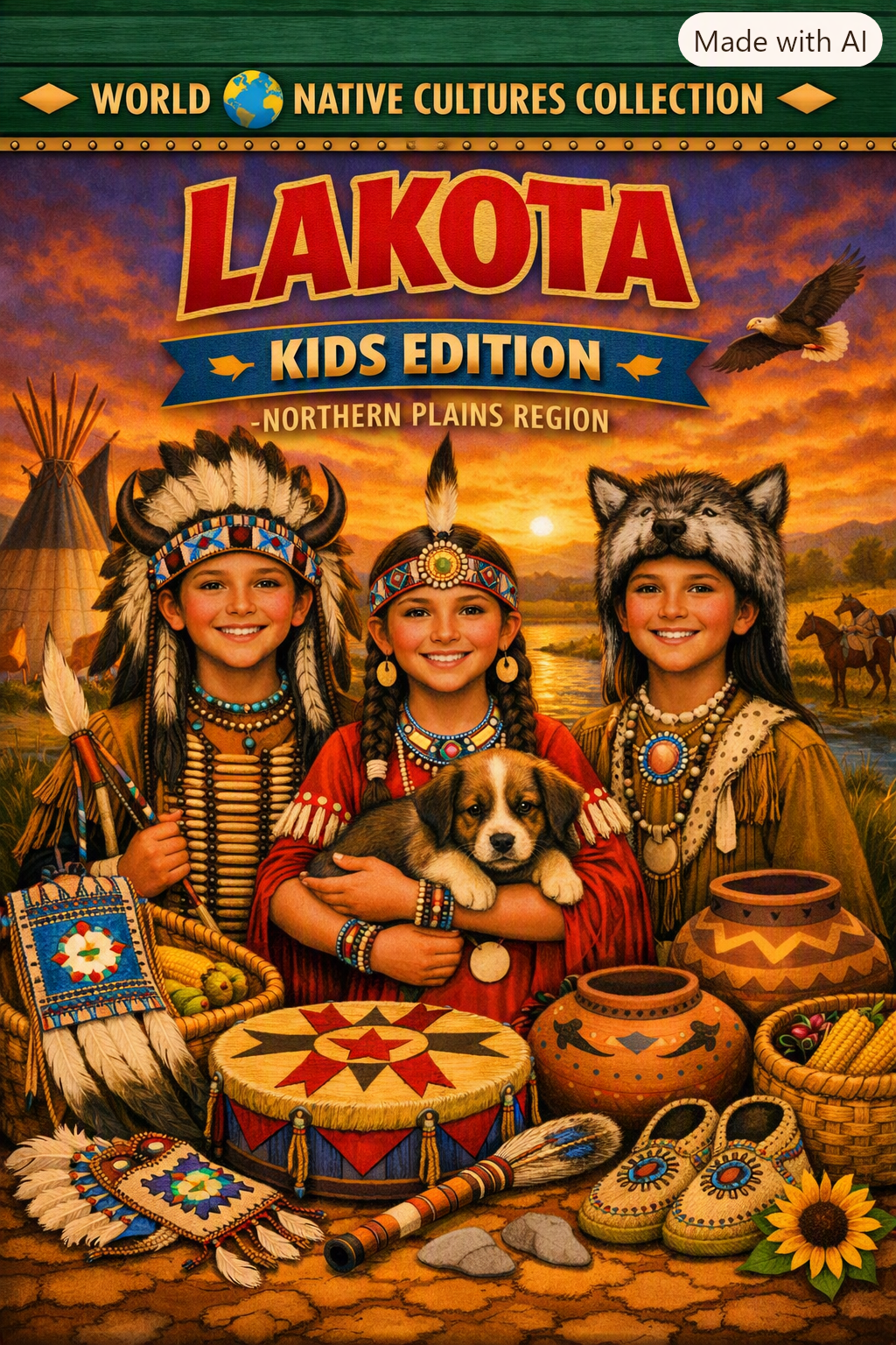 Lakota Tribe Kids Edition Northern Plains Region World 🌎 Native Cultures