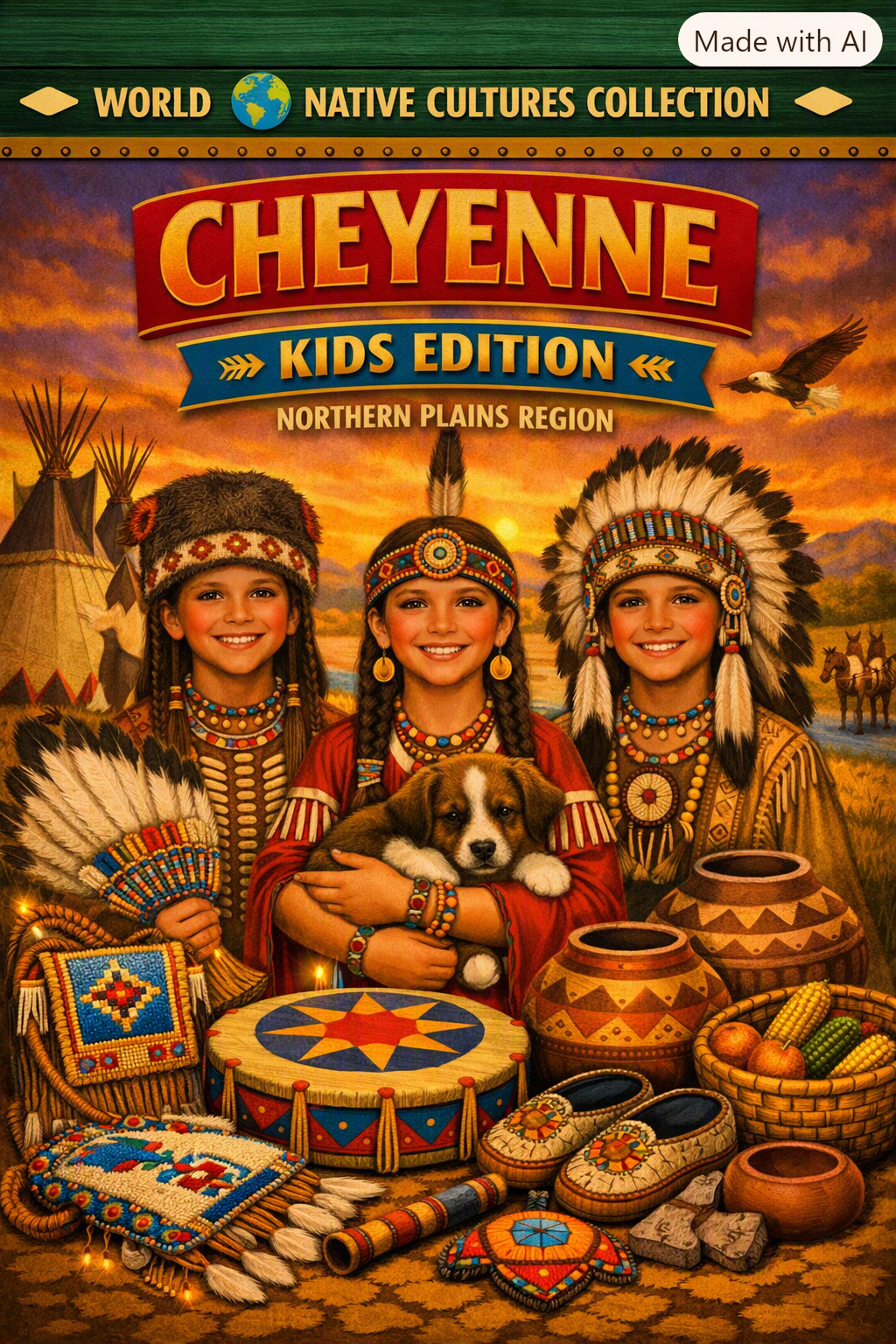 Cheyenne Tribe Kids Edition Northern Plains Region World 🌎 Native Cultures was was