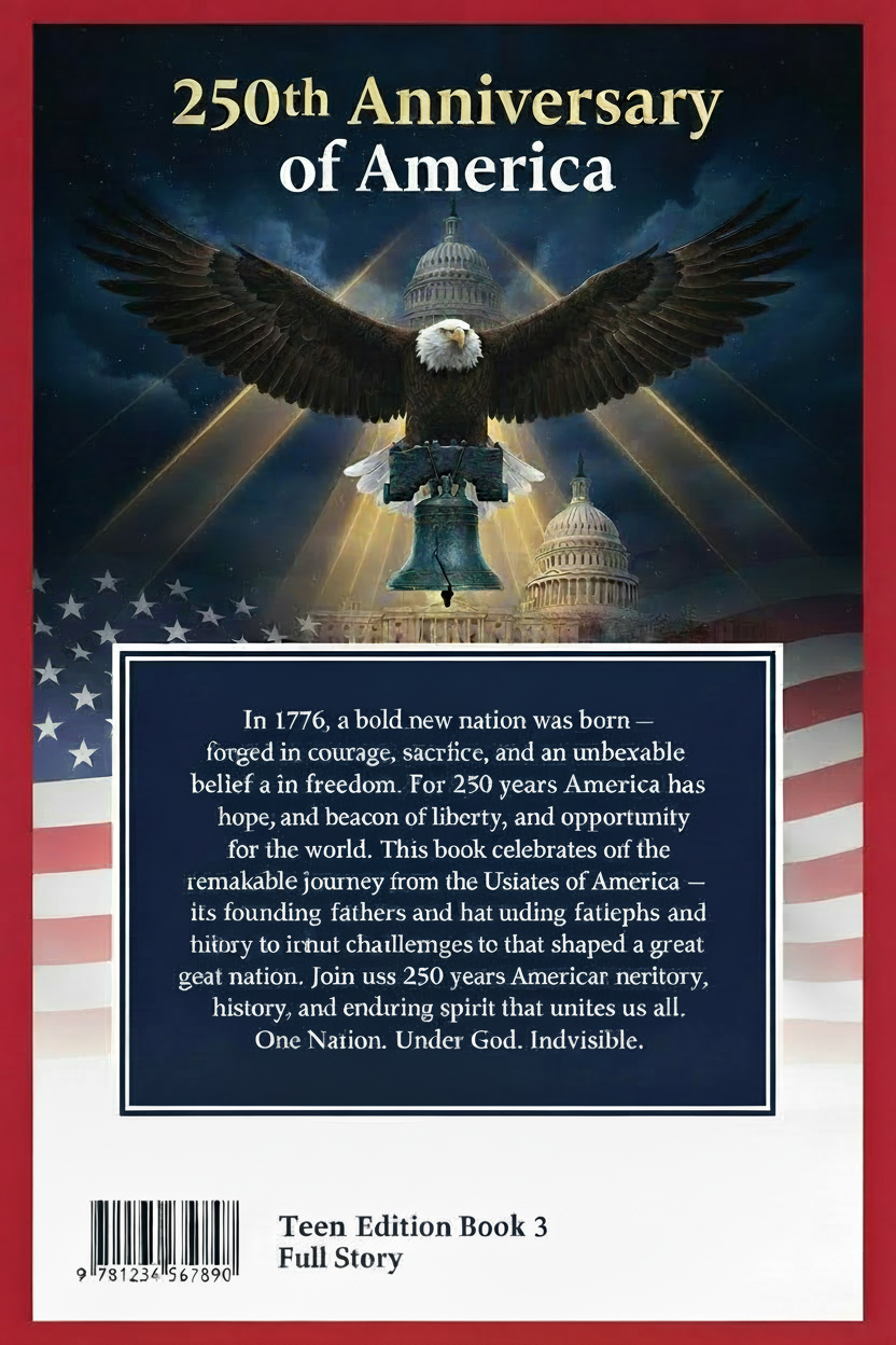 250th Anniversary Of America :  Teen Edition Ebook Book 3. ( Full Story )