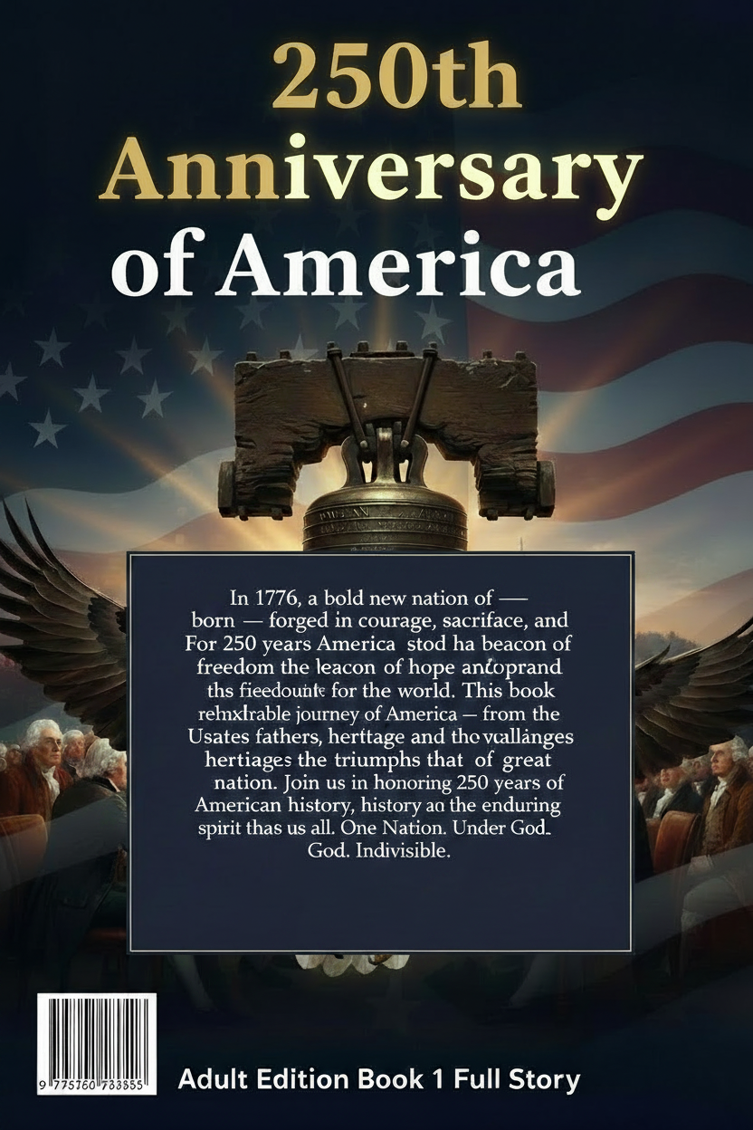250th Anniversary Of America -- Adult Edition : Ebook Book 1  ( FULL STORY )