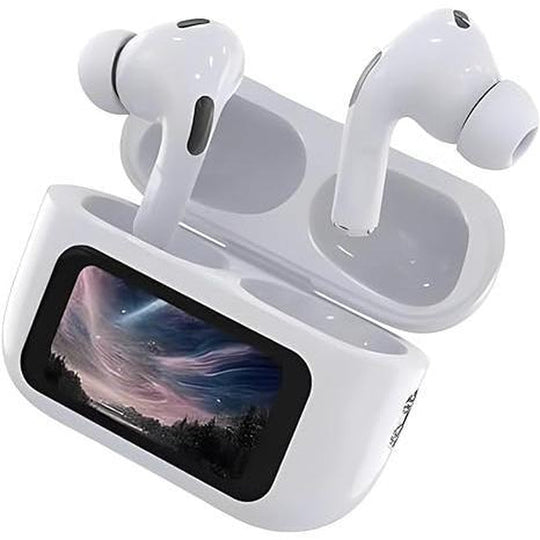 2024 New Bluetooth Headphones with LED Display TWS Bluetooth In-Ear Headphones with Full Color Display, Noise-Canceling Bluetooth Earbuds, In-Ear Headphones for Iphone and Ipod Sports/Fitness/Running Audio Adjustable Charging