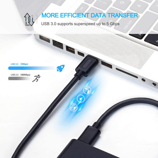 USB 3.0 a to a Male Cable 3Ft,Usb to USB Cable USB Male to Male Cable USB Cord with Gold-Plated Connector for Hard Drive Enclosures, DVD Player, Laptop Cooler (3Ft/1M)