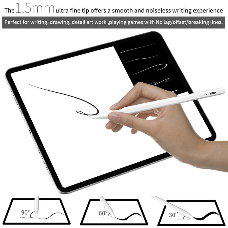 Stylus Pen for Ipad,Fast Charge,With Palm Rejection Tilt Sensitivity, Pencil Compatible with Ipad 6/7/8/9/10, Pro12.9&amp;11",Air3/4/5, Mini5/6