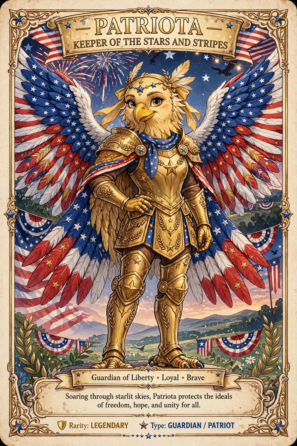 Pridely and Patriota Trading cards