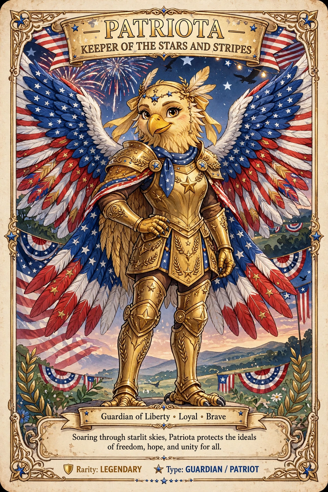 Pridely and Patriota Trading cards