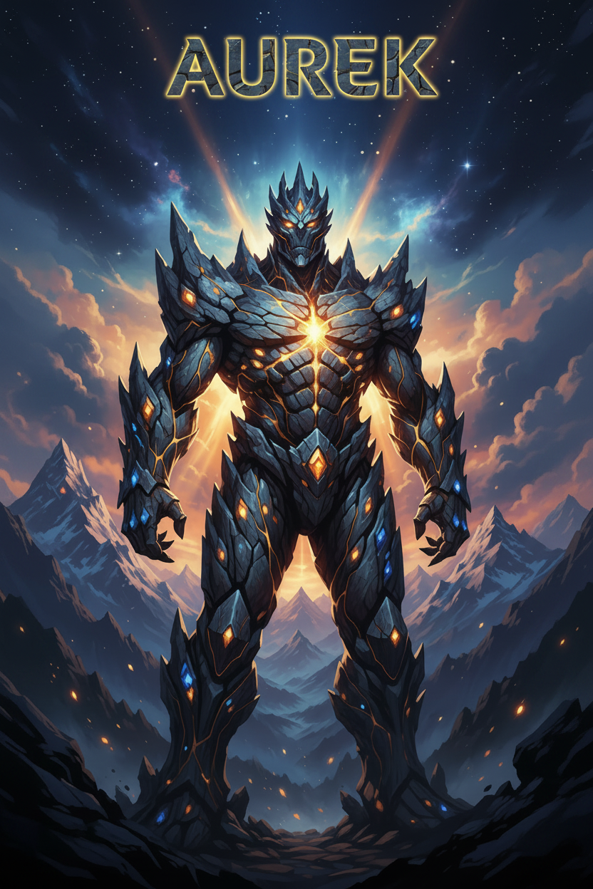 Aurek — Mountain Core Form with Name