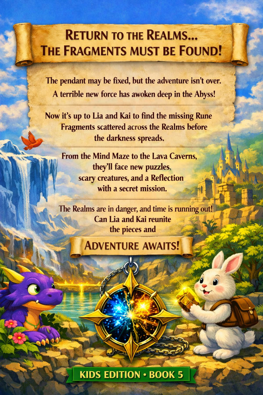 The Pendant of Many Realms Kids Edition Ebook Book 5
