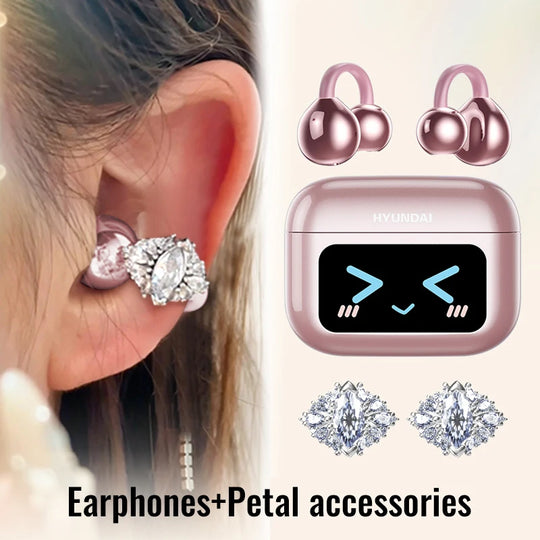 EchoGrip™ M100 ENC Ear Clip Earphones – Style, Sound, and Smart Control