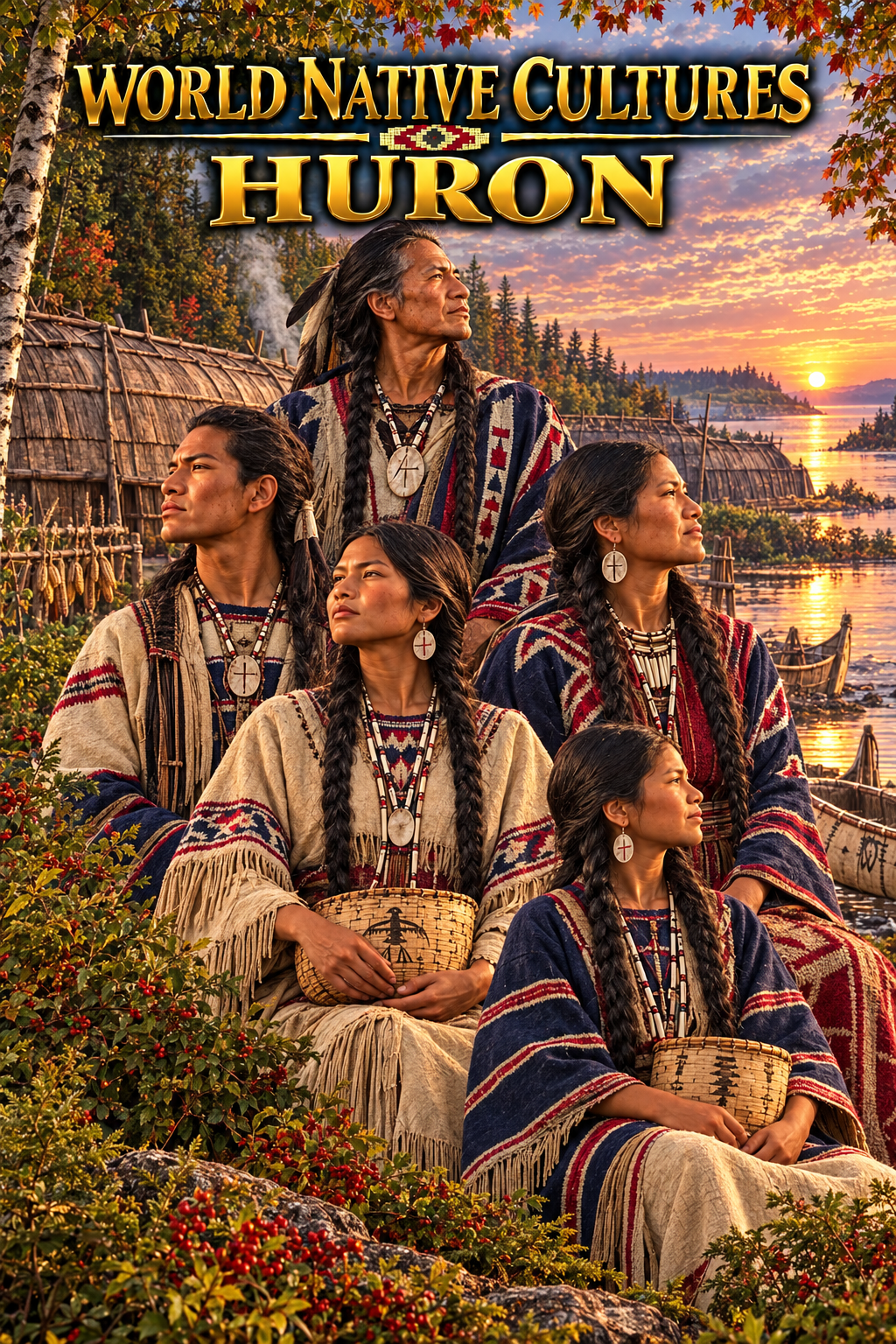 Huron World Native Cultures poster