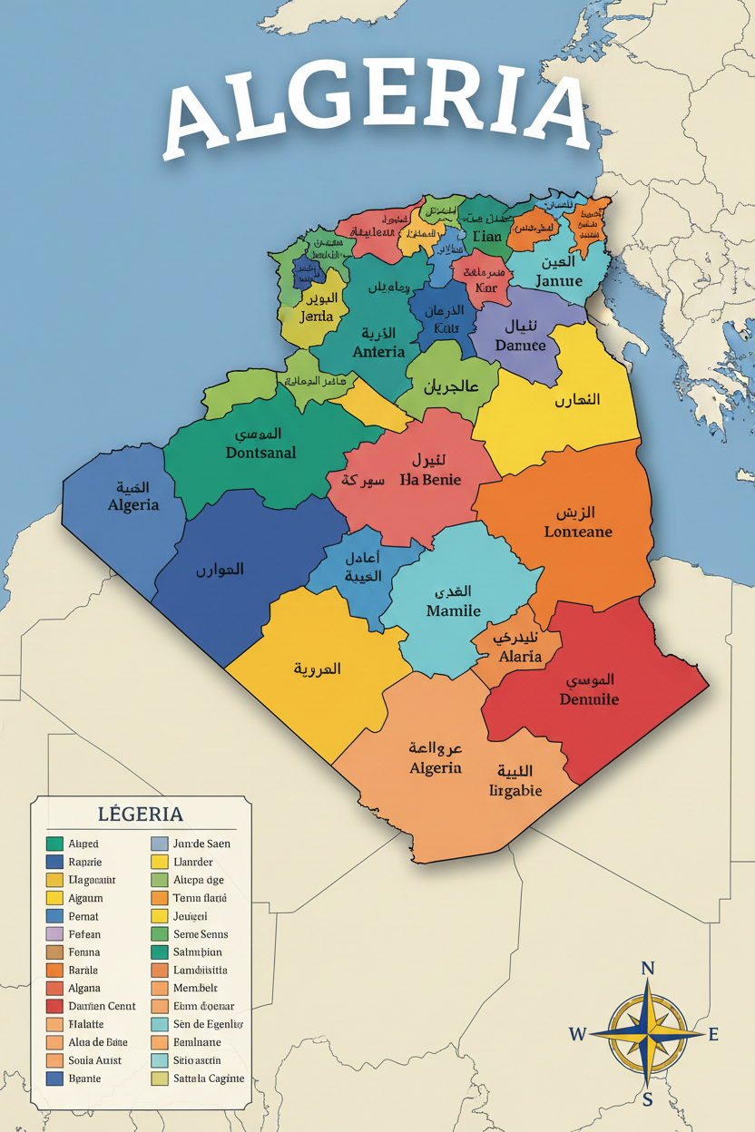 Map of Algeria