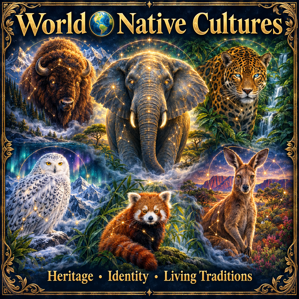 Mystical World Native Cultures wildlife graphic
