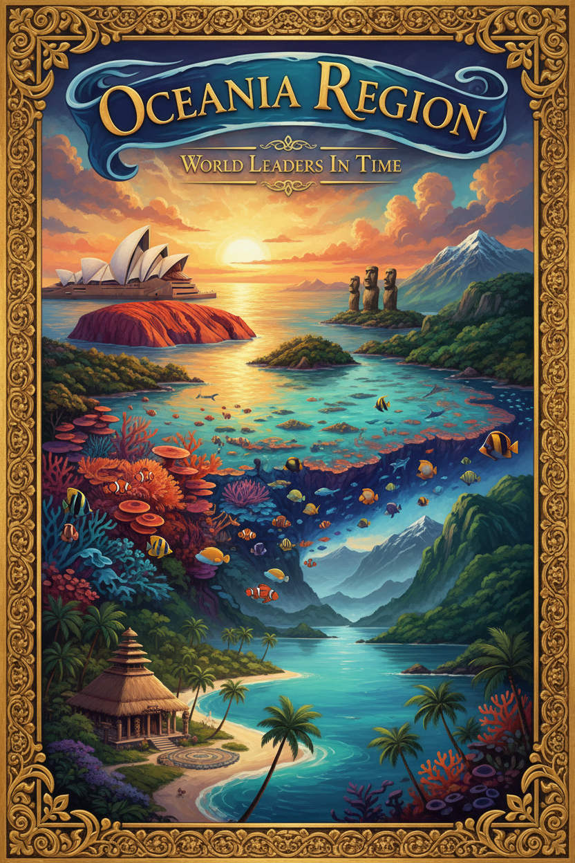 Oceania Region - World Leaders In Time