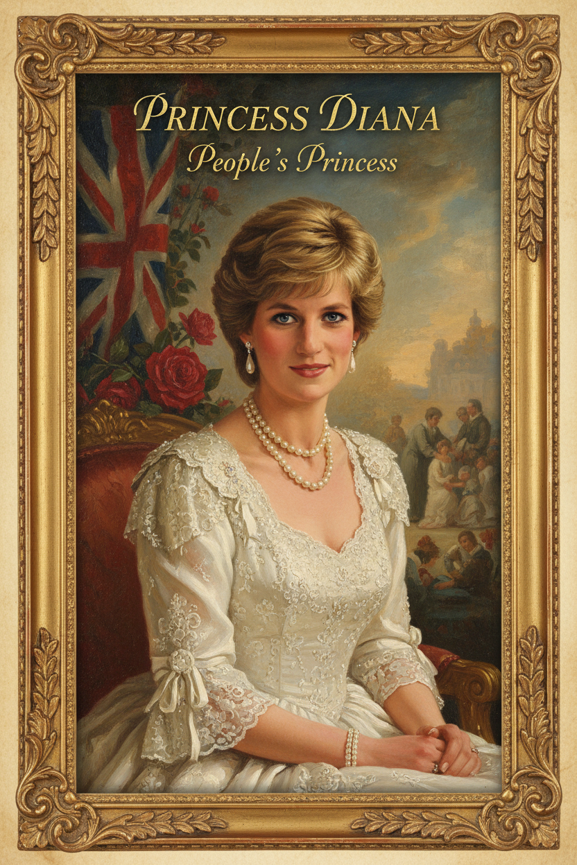 Princess Diana Portrait Card