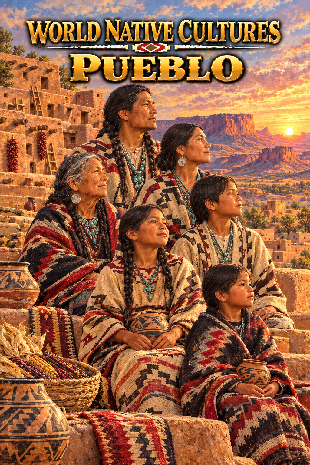 World 🌎 Native Cultures Pueblo North America Region Lesson 3 K