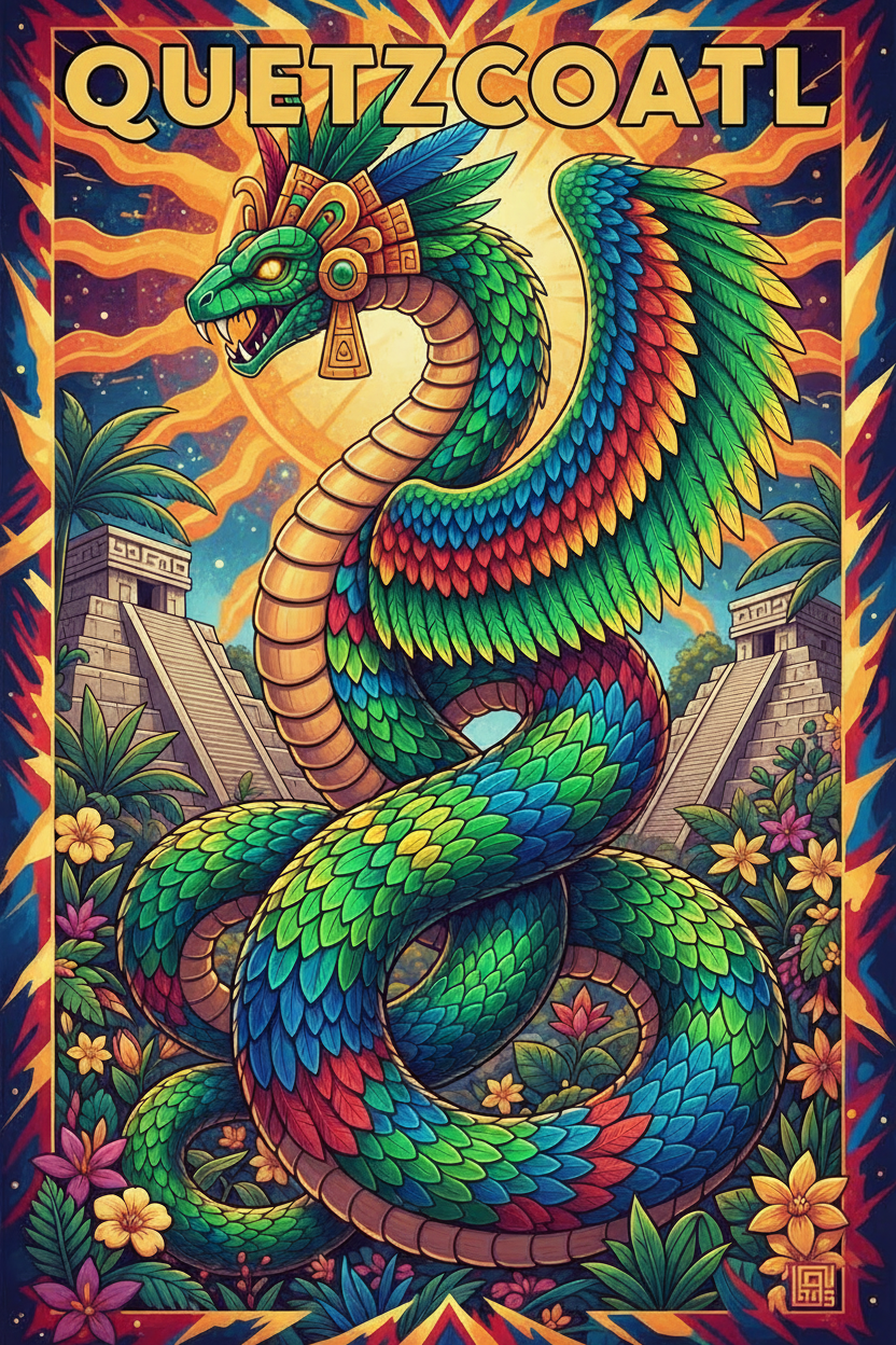 FLASH THE GOLDEN DRAGON — MYTHS IN TIME: LESSON 3Q (QUETZALCOATL)