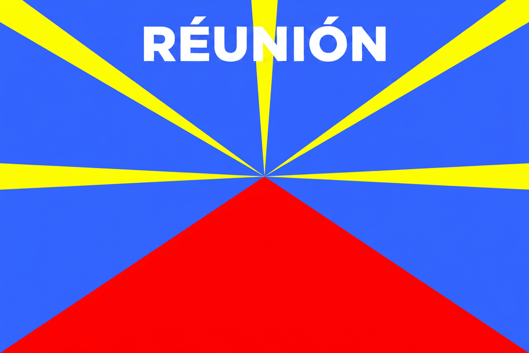 Réunion Flag with Title