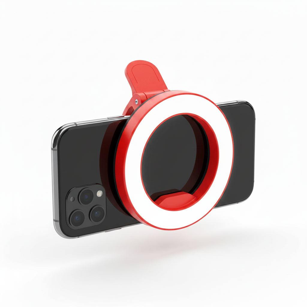Portable Rechargeable LED Clip-On Selfie Light