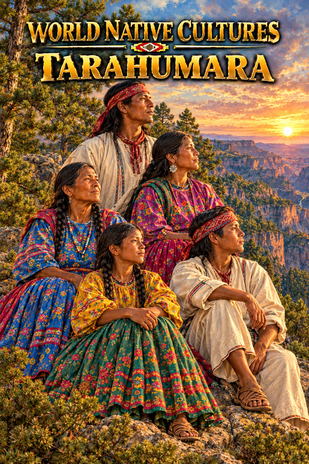 World 🌎 Native Cultures Tarahumara North America Region 3 J