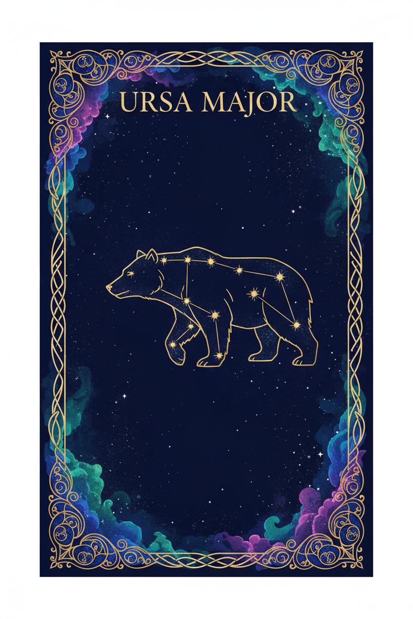 Ursa Major celestial poster